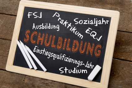 Schild Einstiegsqualifizierung Weiterbildung