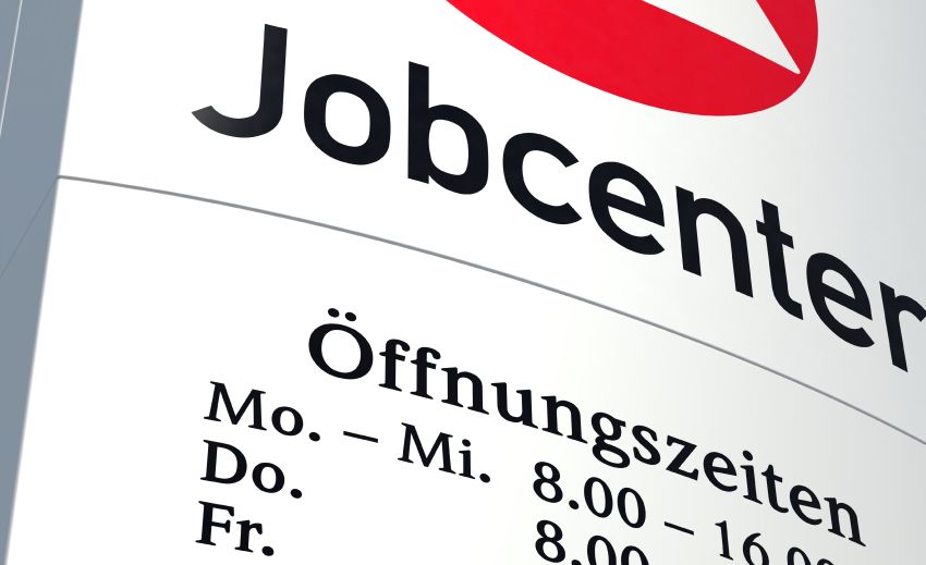 Jobcenter Schild