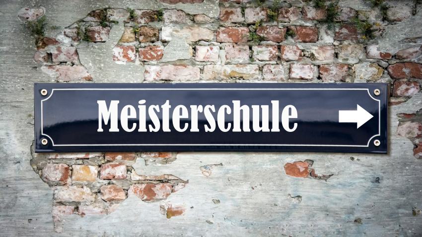 Schild Meisterschule