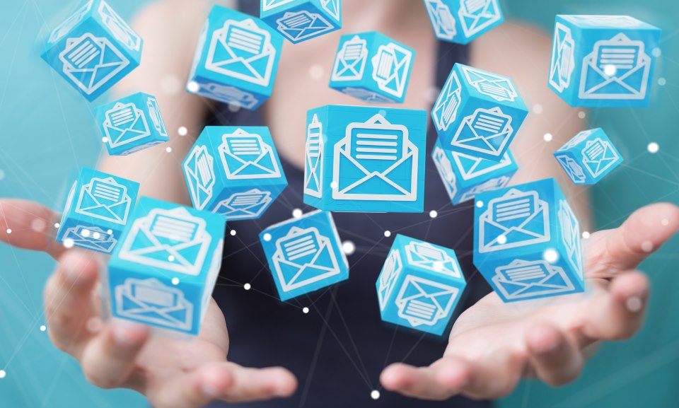 Newsletter mit Würfel-Symbolen