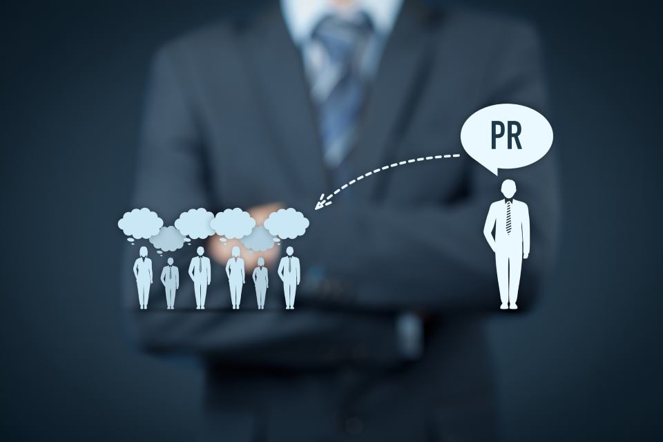 public relations Sprechblasen Grafik