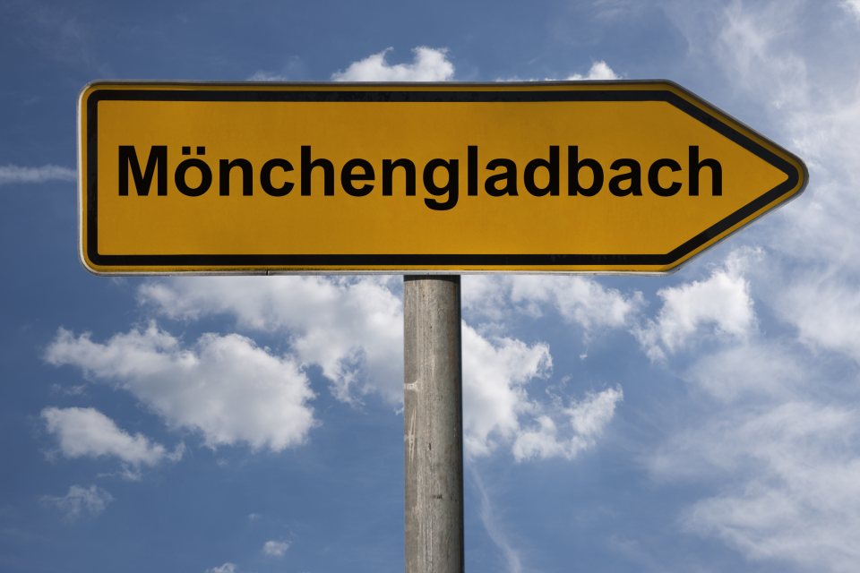 Straßenschild Mönchengladbach